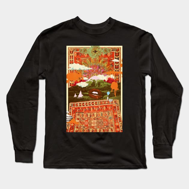 MORNING PSYCHEDELIA Long Sleeve T-Shirt by Showdeer